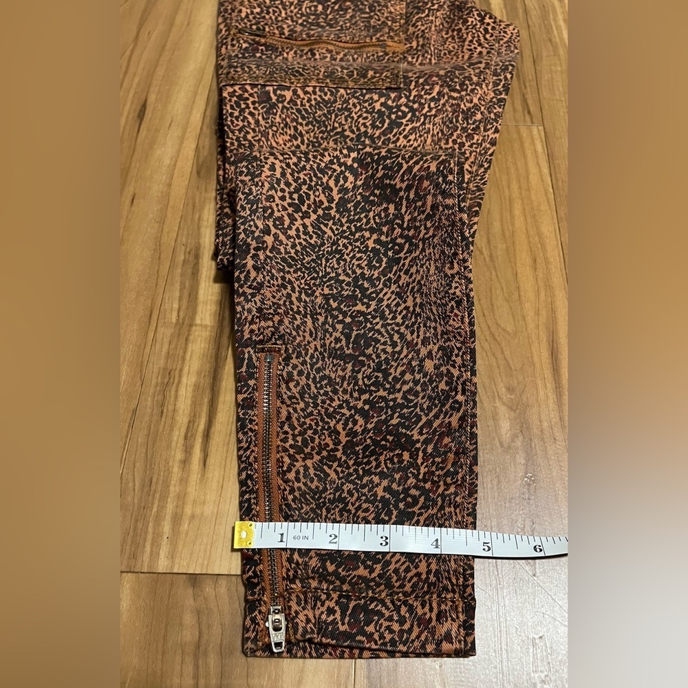 Joie Leopard Print Skinny Cargo Pants Zip Ankle Size 24 NWT - Picture 11 of 11